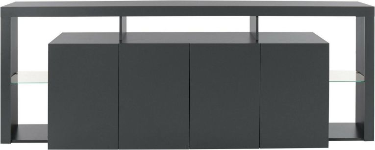 Credenza antracite 220x40x80h cm 4 ante - Atak
