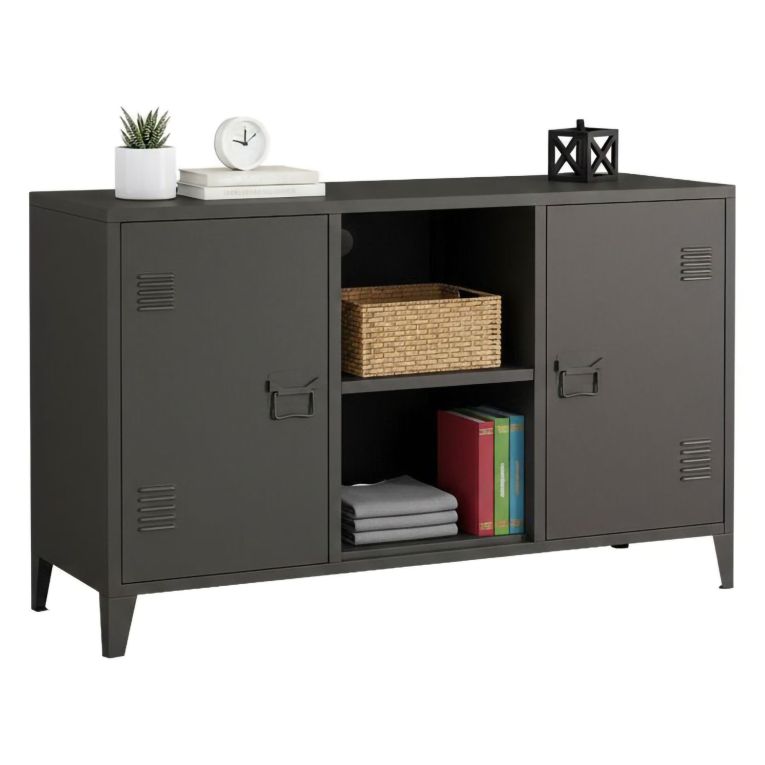 Credenza ardesia 120x40x73h cm 2 ante - Friddi