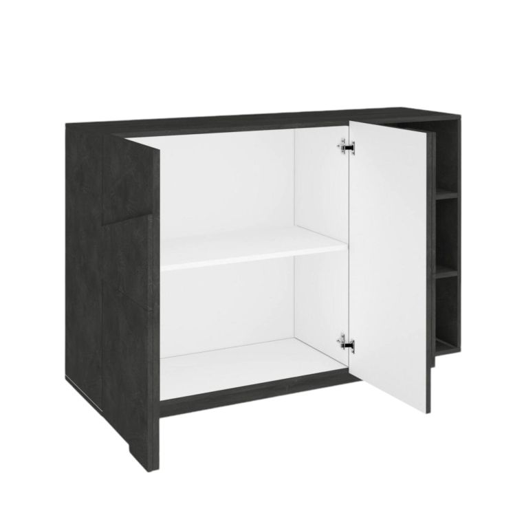 Credenza ardesia 121x38x86h cm 2 ante - Acab