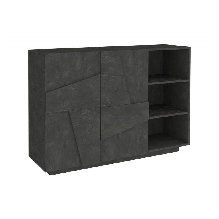 Credenza ardesia 121x38x86h cm 2 ante - Acab