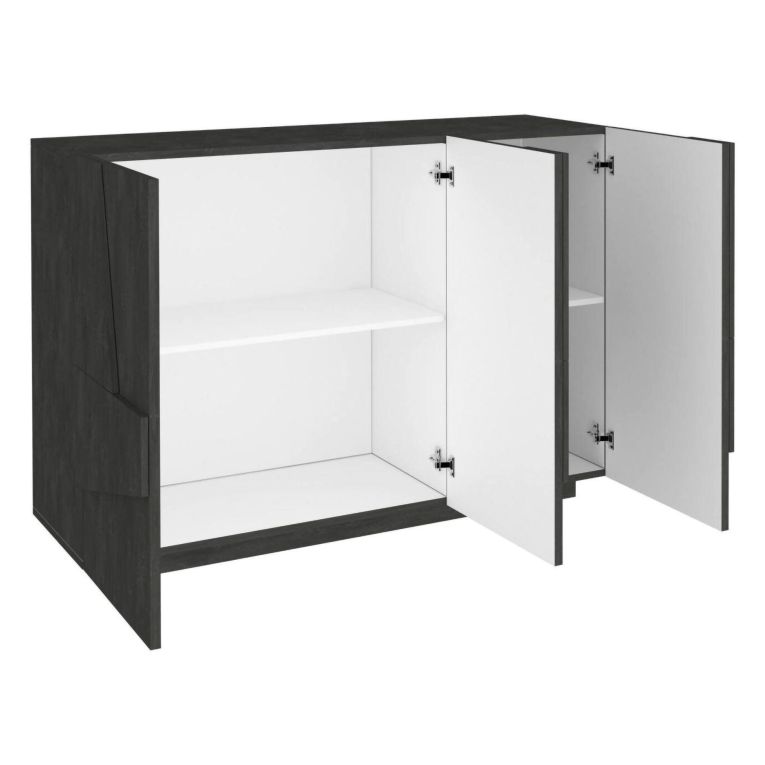 Credenza ardesia 121x38x86h cm 3 ante - Axl