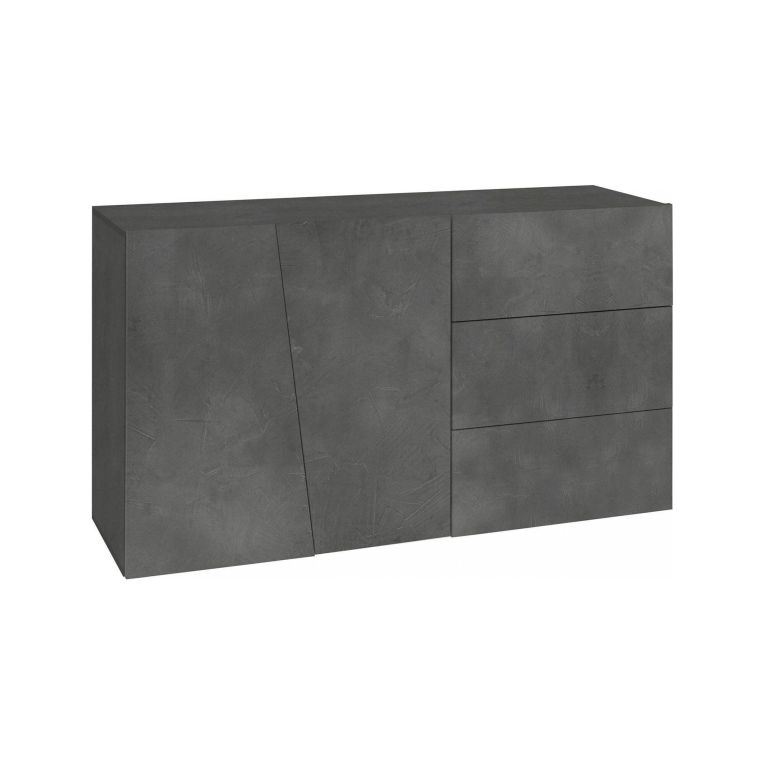 Credenza ardesia 140x43x86h cm 2 ante e 3 cassetti - Favonio