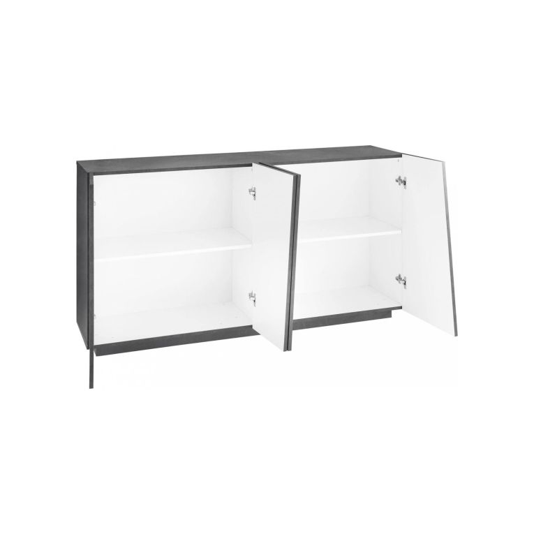 Credenza ardesia 158x43x86h cm 4 ante - Ackhab