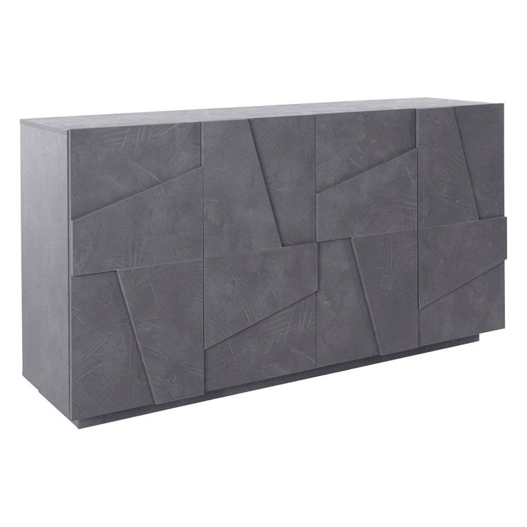 Credenza ardesia 162x44x86h cm 4 ante - Augusto