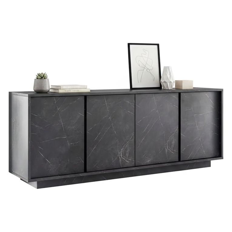 Credenza ardesia 180x43x79h cm 4 ante - Nika