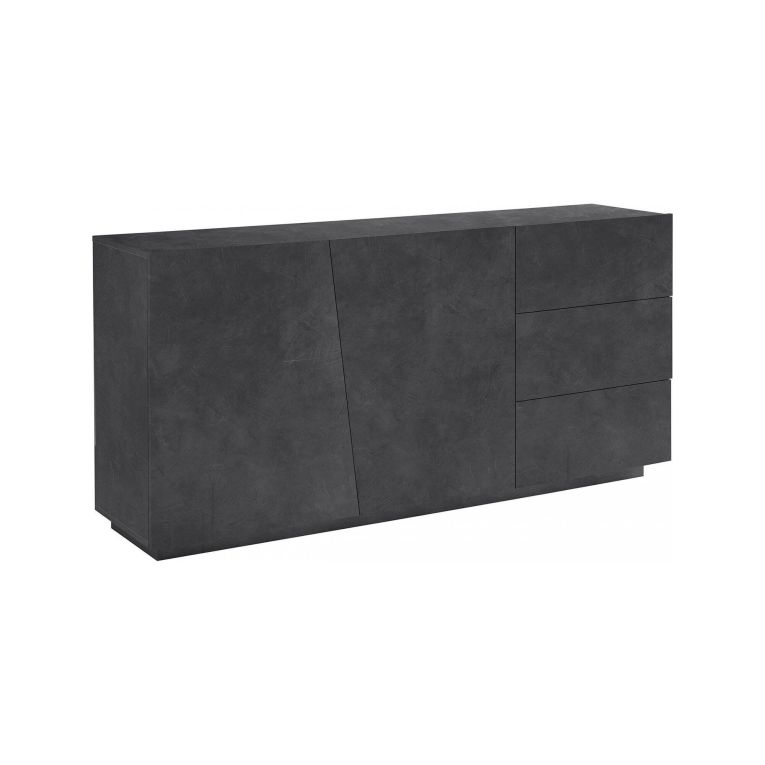 Credenza ardesia 180x43x86h cm 2 ante e 3 cassetti - Ariet