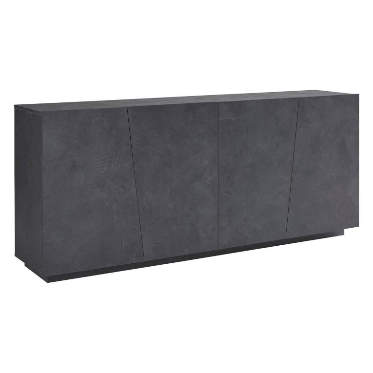 Credenza ardesia 200x43x86h cm 4 ante - Apollo