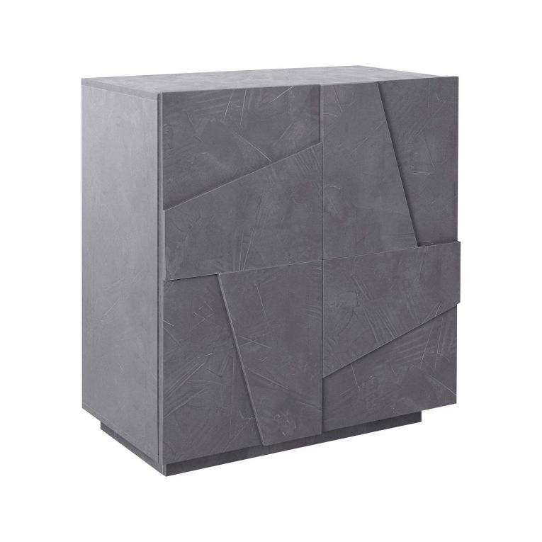 Credenza ardesia 81x44x86h cm 2 ante - Arli