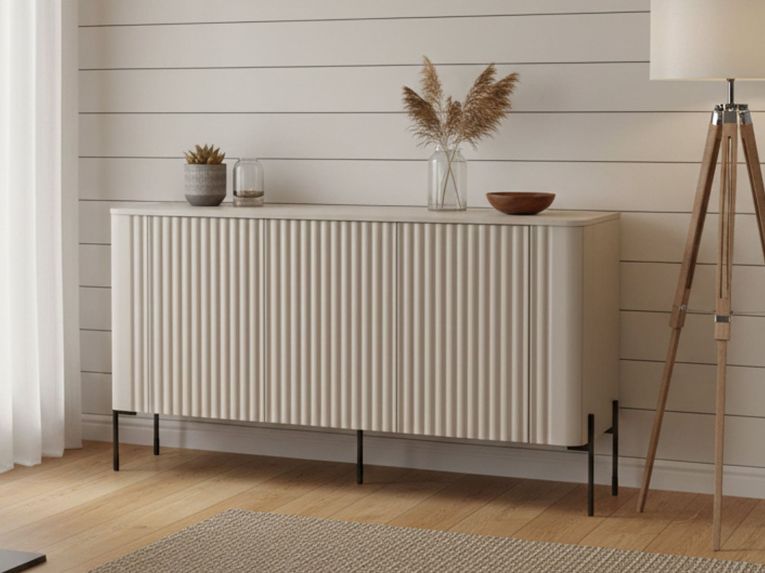 Credenza beige 150x39x80h cm 3 ante - Susegana