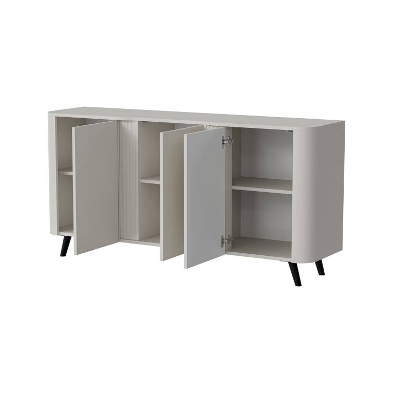 Credenza beige 150x42x70h cm 3 ante - Loreo