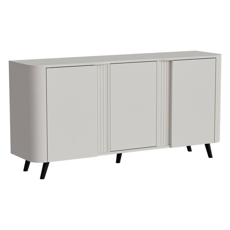 Credenza beige 150x42x70h cm 3 ante - Loreo
