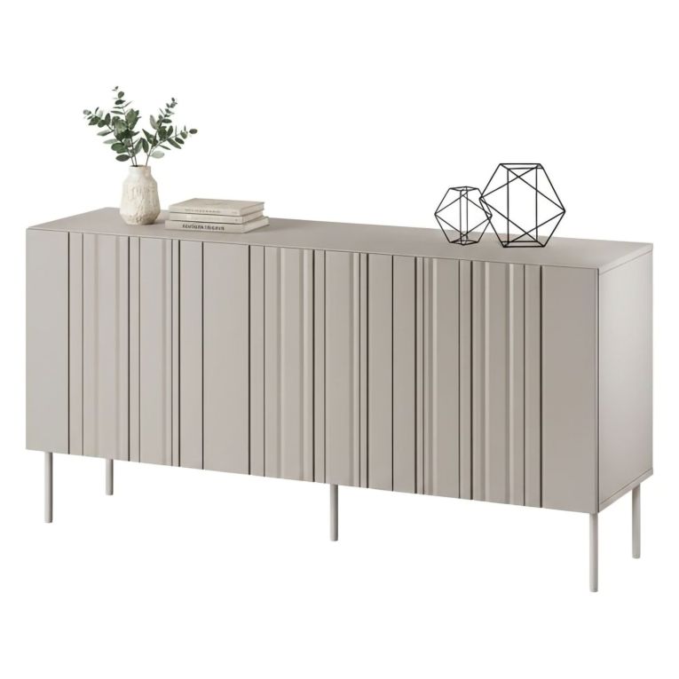Credenza beige 150x42x75h cm 3 ante - Spirano
