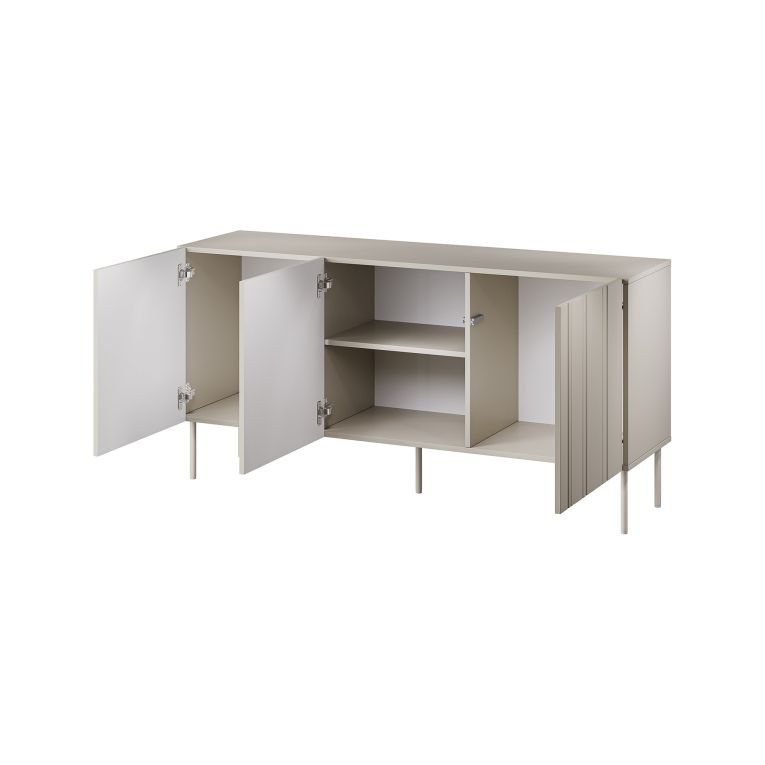 Credenza beige 150x42x75h cm 3 ante - Spirano