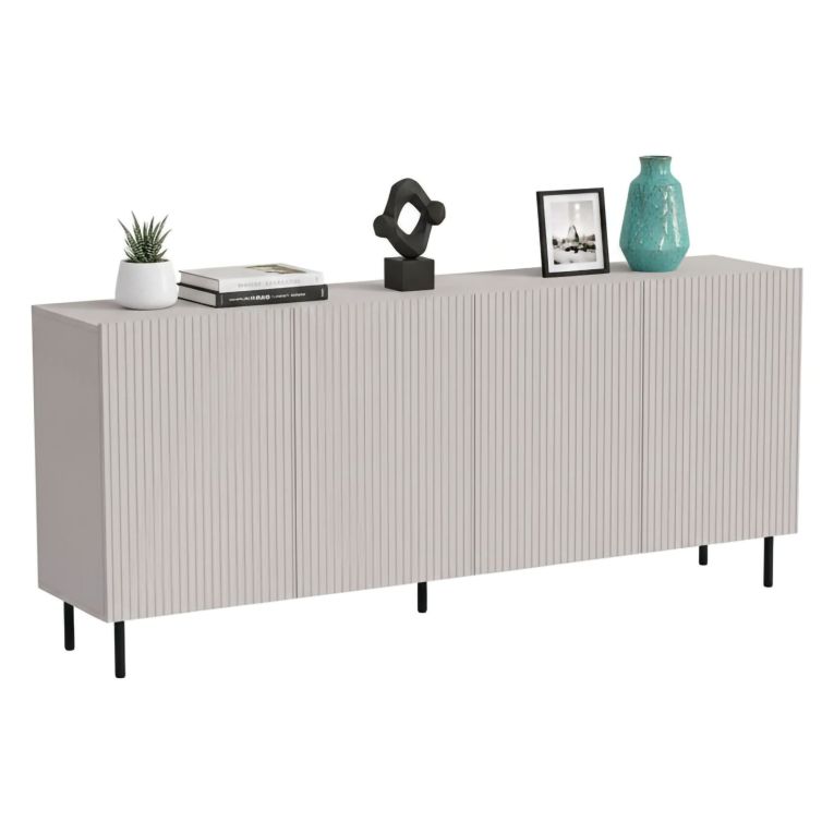 Credenza beige 200x42x82h cm 4 ante - Corana