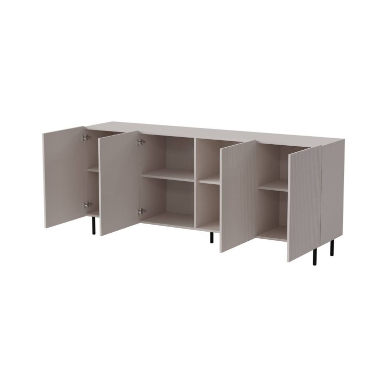 Credenza beige 200x42x82h cm 4 ante - Corana