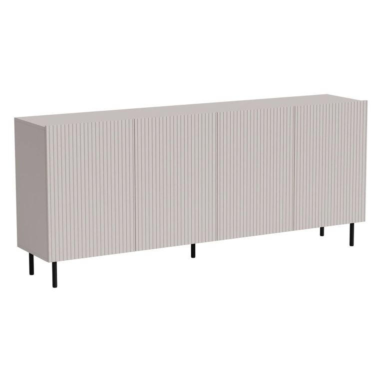 Credenza beige 200x42x82h cm 4 ante - Corana