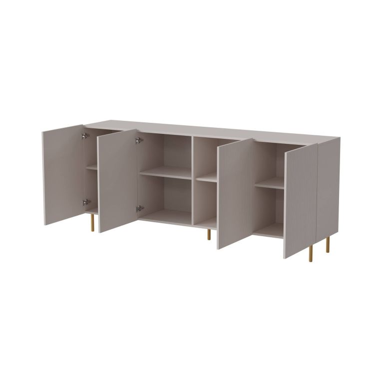 Credenza beige 200x42x82h cm 4 ante - Londa