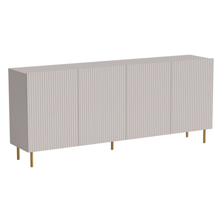 Credenza beige 200x42x82h cm 4 ante - Londa