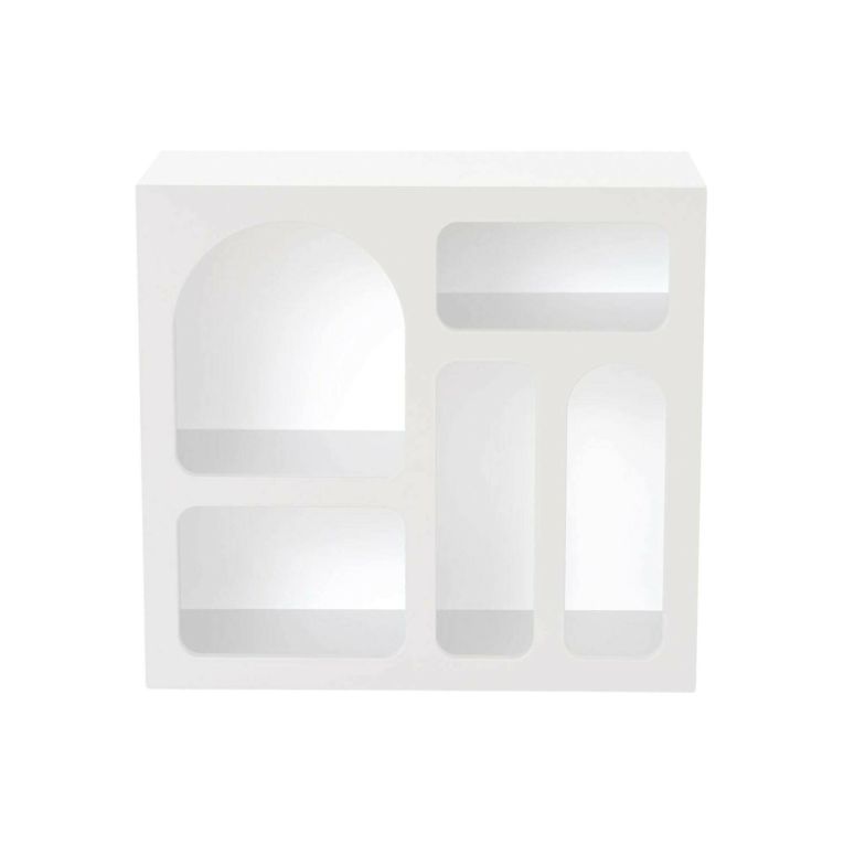 Credenza Bellatrix, Buffet da soggiorno, Madia da salotto, Dispensa moderna da cucina, Bianco, 80x35h74 cm