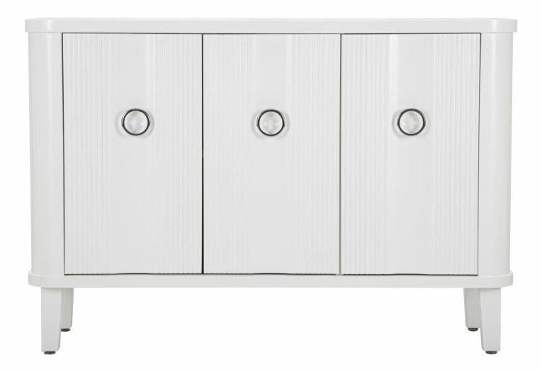 Credenza bianca 120x40x84h cm 3 ante - Lewis