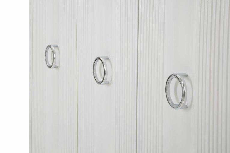 Credenza bianca 120x40x84h cm 3 ante - Lewis