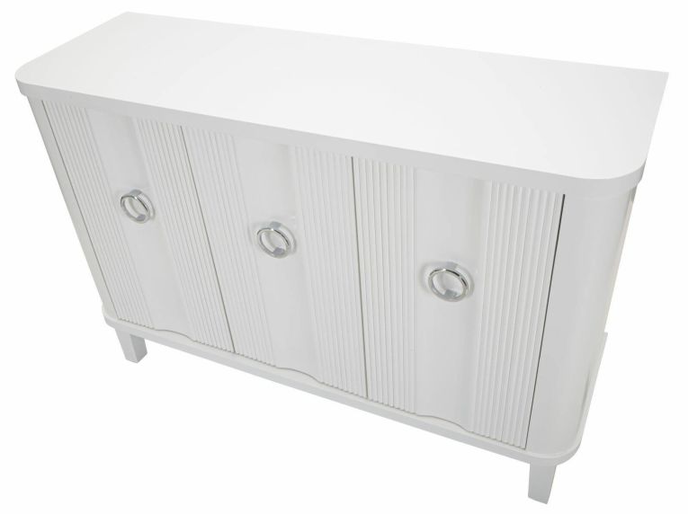 Credenza bianca 120x40x84h cm 3 ante - Lewis