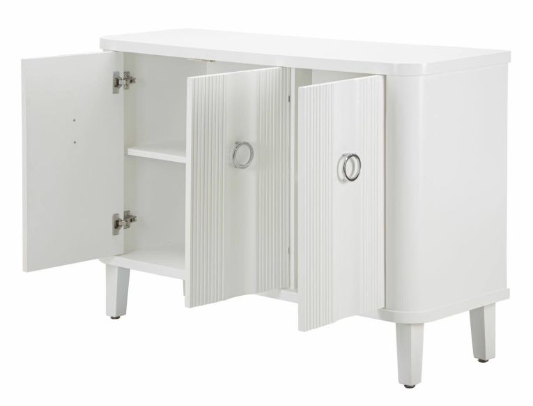 Credenza bianca 120x40x84h cm 3 ante - Lewis