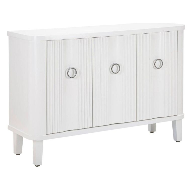 Credenza bianca 120x40x84h cm 3 ante - Lewis