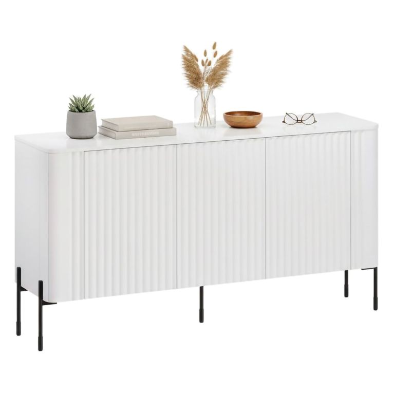 Credenza bianca 150x39x80h cm 3 ante - Susegana