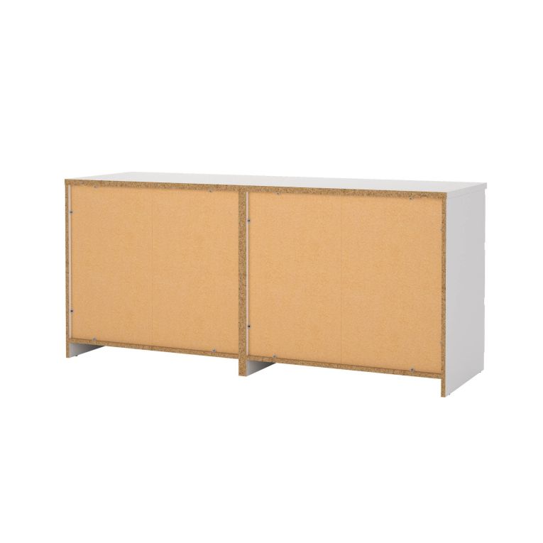 Credenza bianca 153x50x70h cm 6 cassetti - Abacadabra
