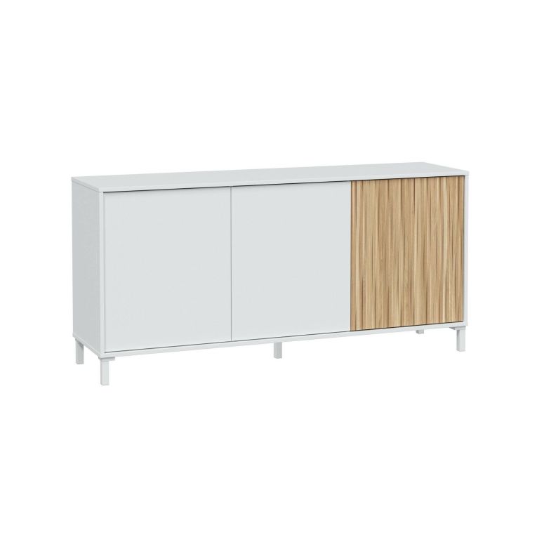Credenza bianca 154x40x74h cm 3 ante - Ametista