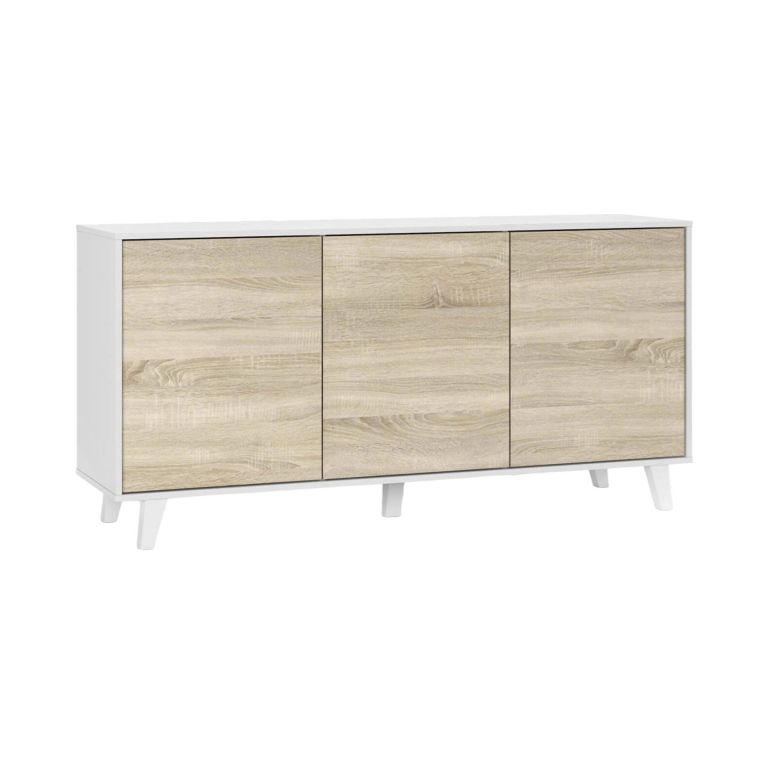 Credenza bianca 154x41x75h cm 3 ante - Acrolorum