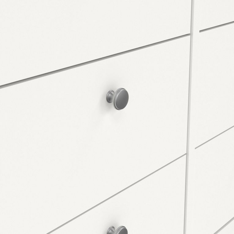 Credenza bianca 159x38x79h cm 8 cassetti - Kovsova