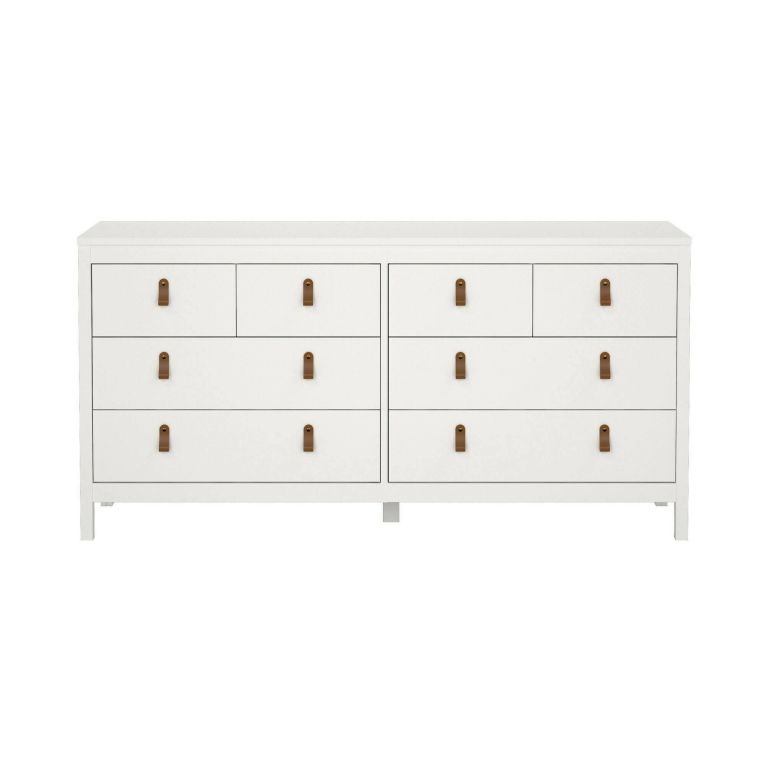 Credenza bianca 159x38x79h cm 8 cassetti - Wendy
