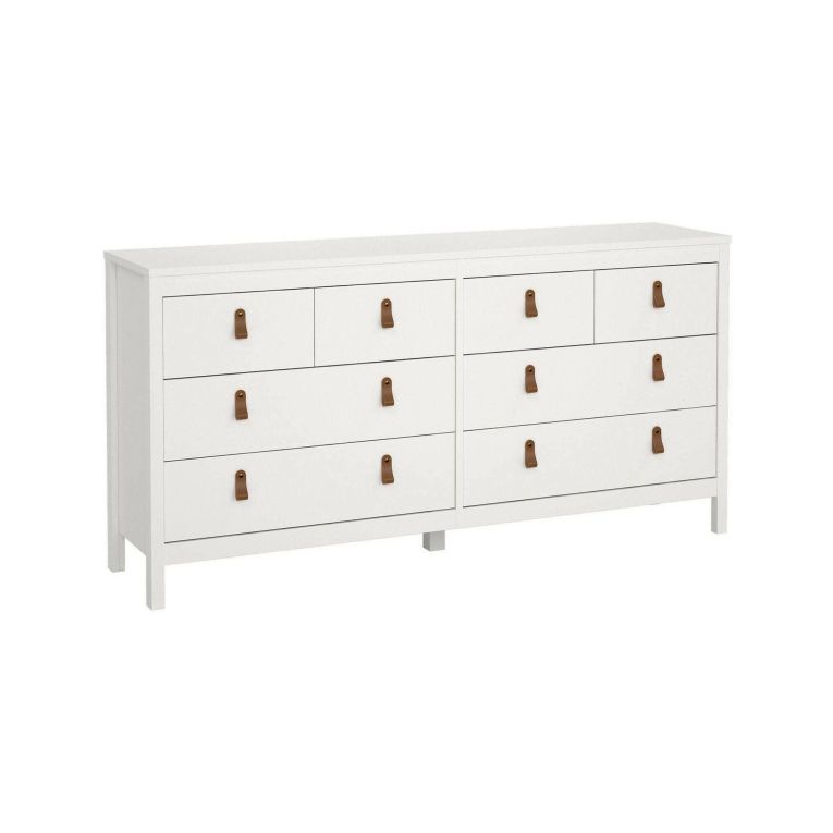 Credenza bianca 159x38x79h cm 8 cassetti - Wendy