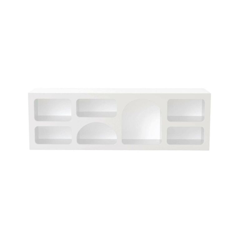 Credenza bianca 160x38x51h cm 7 vani - Arsenio