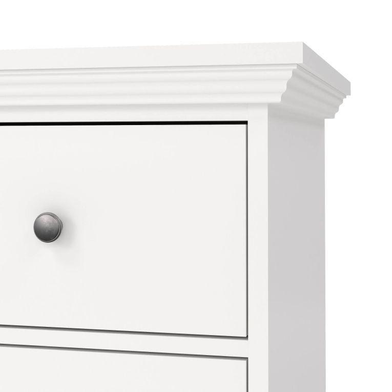 Credenza bianca 163x51x88h cm 6 cassetti - Hibaru