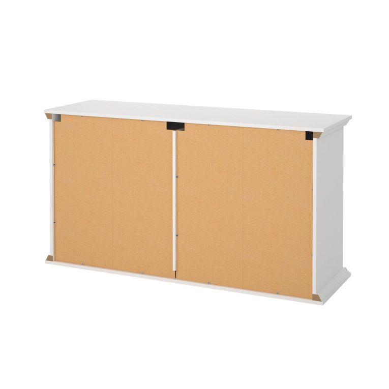 Credenza bianca 163x51x88h cm 6 cassetti - Hibaru