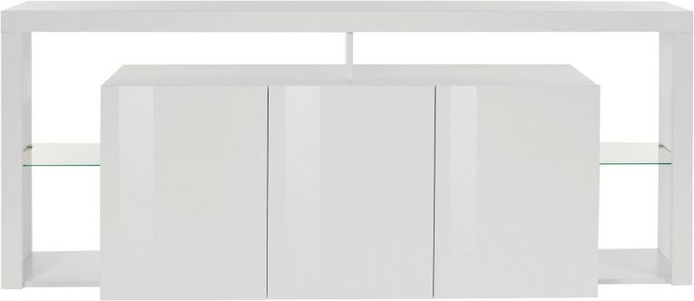 Credenza bianca 200x40x80h cm 3 ante - Andaleiv