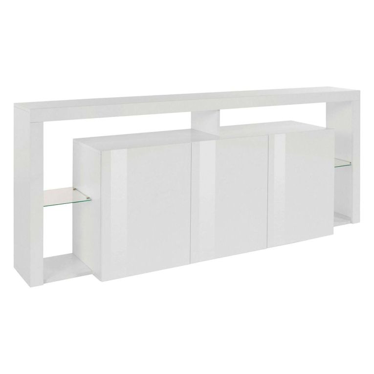 Credenza bianca 200x40x80h cm 3 ante - Andaleiv