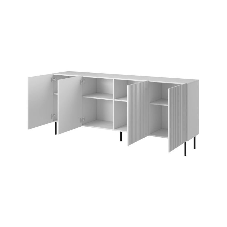 Credenza bianca 200x42x82h cm 4 ante - Corana