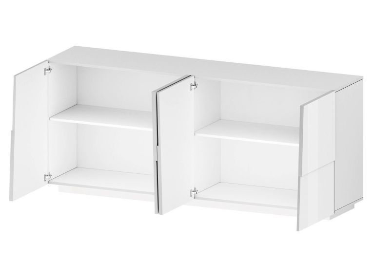 Credenza bianca 200x44x86h cm 4 ante - Arda