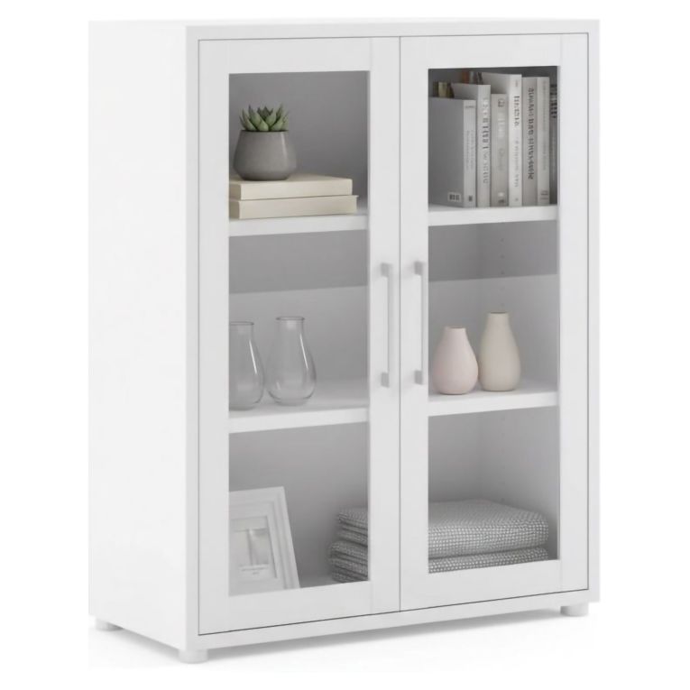 Credenza bianca 89x40x113h cm 2 ante - Ampezzo