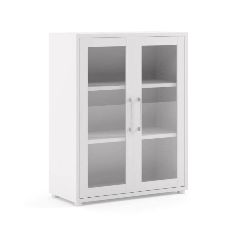 Credenza bianca 89x40x113h cm 2 ante - Ampezzo