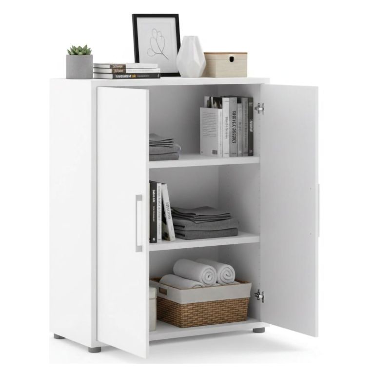 Credenza bianca 89x40x113h cm 2 ante - Warszawa