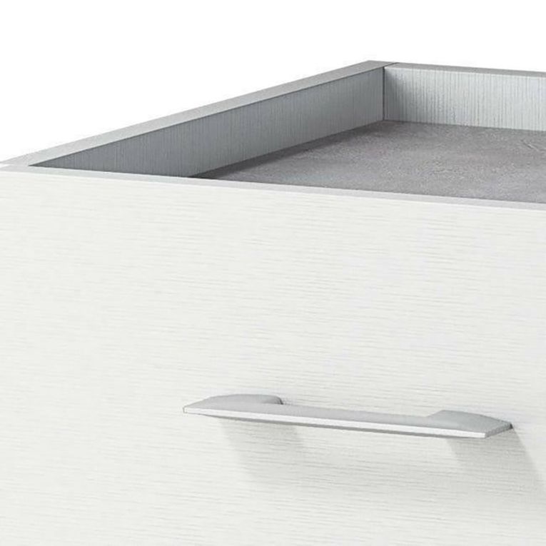 Credenza bianca 90x41x87h cm 1 anta e 4 cassetti - Aracnida