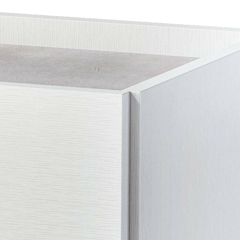 Credenza bianca 90x41x87h cm 1 anta e 4 cassetti - Aracnida