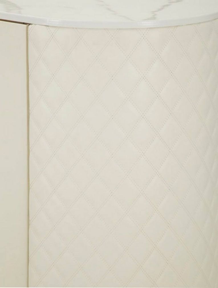 Credenza bianca e oro 120x40x85h cm 2 ante e 4 cassetti - Grotte