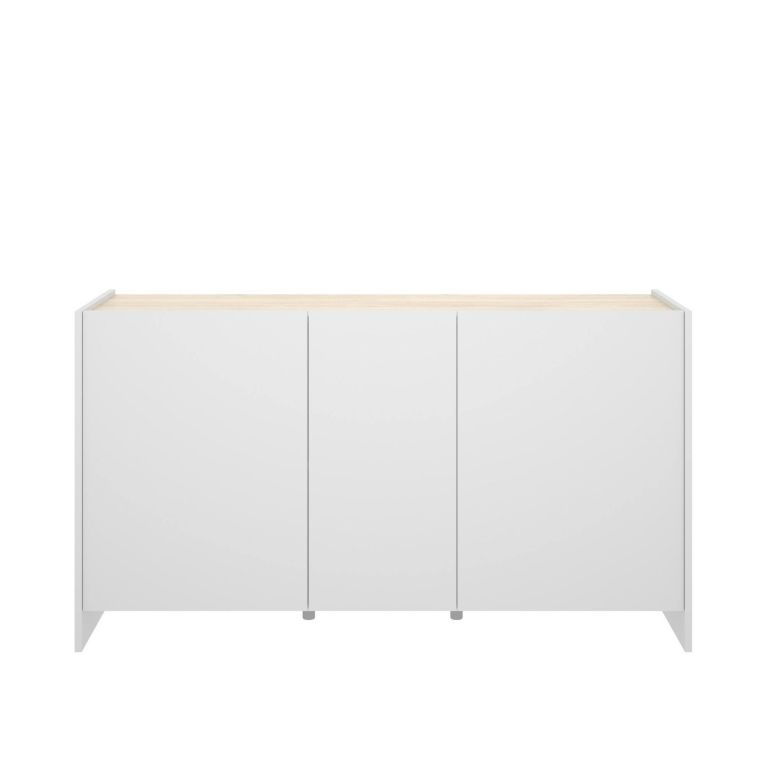 Credenza bianca e rovere 138x42x76h cm 3 ante - America