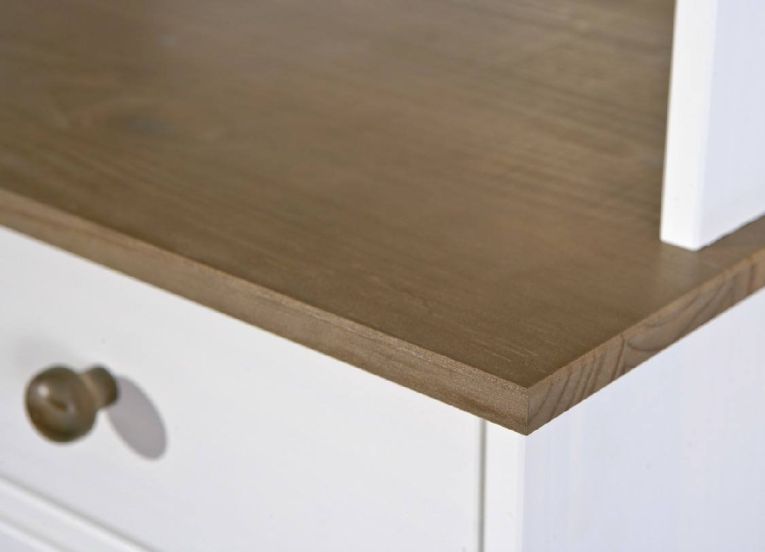 Credenza Bianco 2 Cassetti 4 Ripiani 90x45x190h cm, Apertura Battente, Scorrevole - Pattada